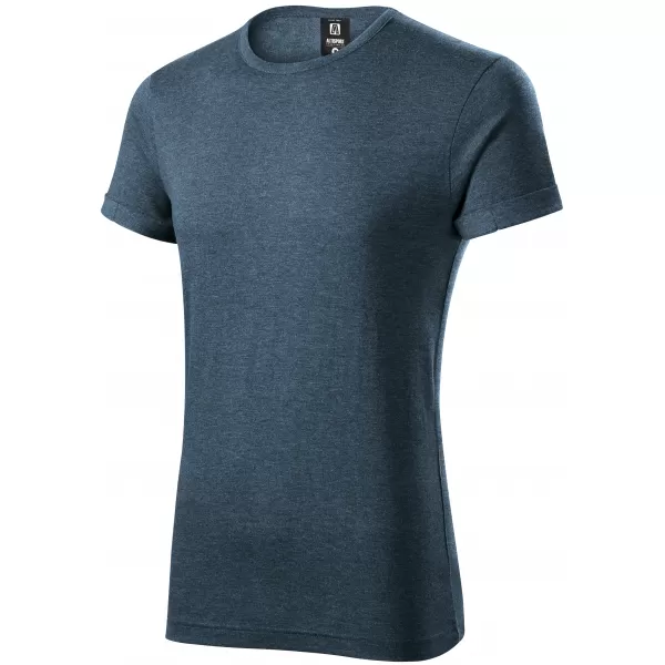  Pánske tričko ALTISPORT NoPrint NP/ALM361 TMAVÝ DENIM MELÍR 