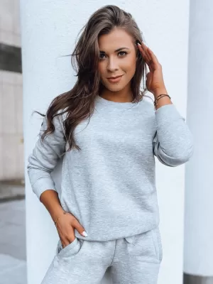 Dámska mikina DSTREET FASHION II BY0152 SVETLO ŠEDÁ