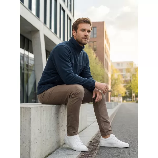 Pánska fleece mikina ALTISPORT NP/ALM105 NÁMORNÁ modrá 