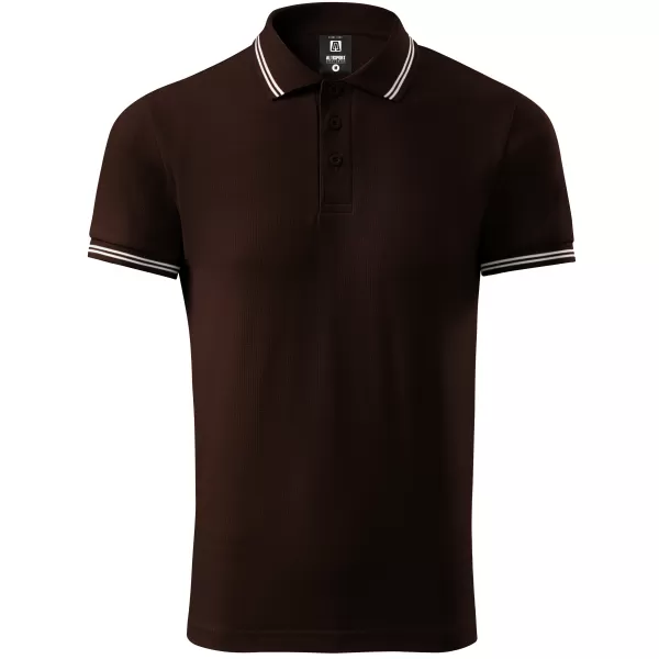  Pánske tričko s golierom ALTISPORT NoPrint NP/ALM912 KÁVU 