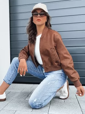 Dámska bunda typu bomber DSTREET SANTOL TY4341 KARAMEL