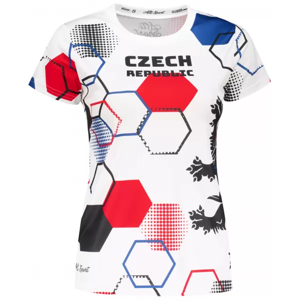  Dámske funkčné tričko premium ALTISPORT x CZE VOJ/ALW036TR01 HEXA biela 