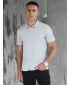 Pánske T -shirt s golierom DSTREET PX0597 SVETLO GREY