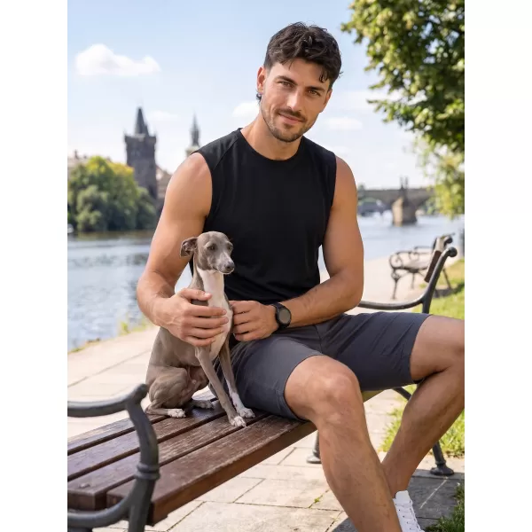  Pánske funkčné tielko ALTISPORT NoPrint NP/ALM028 čierna 