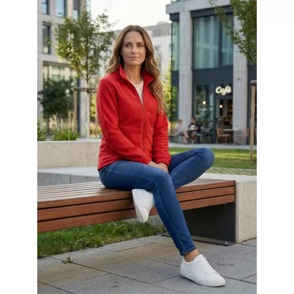  Dámska fleecová mikina ALTISPORT NoPrint NP/ALW405 ČERVENÁ 