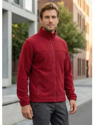 Pánska fleece mikina ALTISPORT NP/ALM105 MARLBORO červená