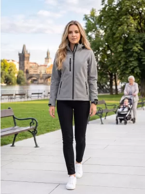 Dámska softshellová bunda ALTISPORT NP/ALW125 OCELOVO sivá