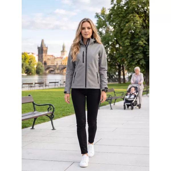  Dámska softshellová bunda ALTISPORT NP/ALW125 OCELOVO sivá 