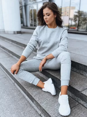 Dámska mikina DSTREET FASHION II BY0152 SVETLO ŠEDÁ