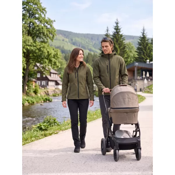  Pánska softshellová bunda ALTISPORT NP/ALM225 MILITARY 