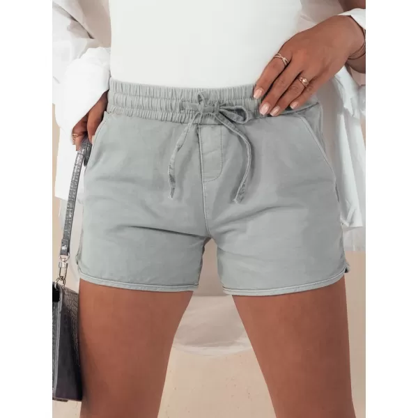  Dámske šortky dstreet Citechic SY0349 svetlo šedá 