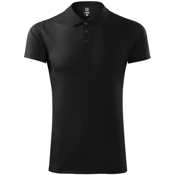  Pánske trikos golierom ALTISPORT NoPrint NP/ALM712 čierna 