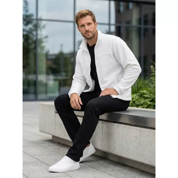  Pánska fleece mikina ALTISPORT NP/ALM105 biela 