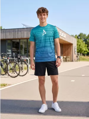 Pánske tričko premium ALTISPORT VOJ/ALM031TR01 EMERALD/MODRÁ