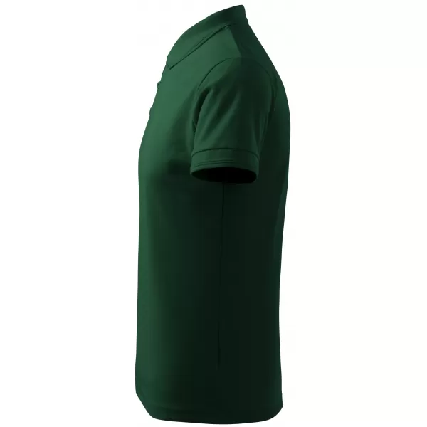  Pánske tričko s golierom ALTISPORT NP/ALM302 DARK GREEN 