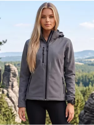 Dámska softshellová bunda ALTISPORT NP/ALW125 TMAVO ŠEDÝ MELIER