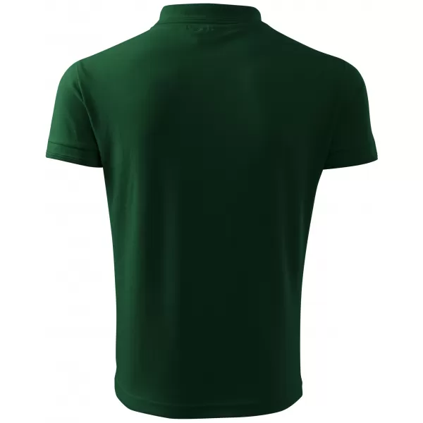  Pánske tričko s golierom ALTISPORT NP/ALM302 DARK GREEN 