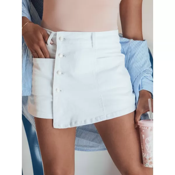  Dámske šortky DSTREET SUMERLUXE SY0338 BIELA 