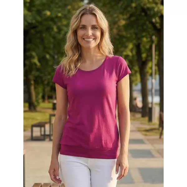  Dámske tričko ALTISPORT NP/ALW021 FUCHSIA RED 