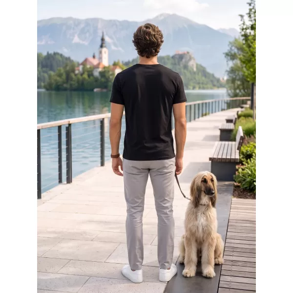  Pánske tričko ALTISPORT NoPrint NP/ALM007 ČIERNA 