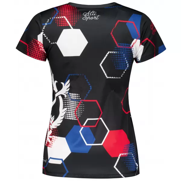  Dámske funkčné tričko premium ALTISPORT x CZE VOJ/ALW036TR01 HEXA čierna 