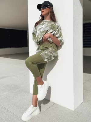 Dámska tepláková súprava DSTREET BIRWEKI AY1047 KHAKI