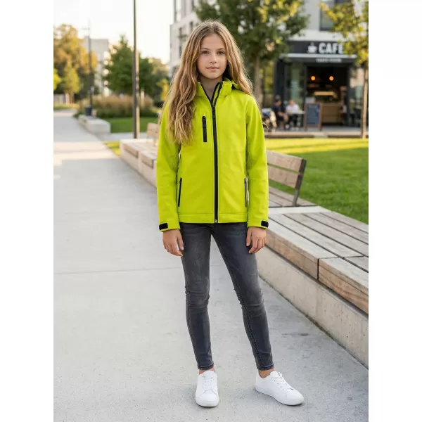  Detská softshellová bunda ALTISPORT NP/ALK535 LIMETKOVÁ 