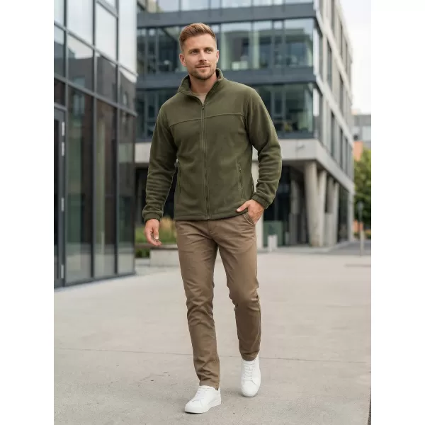  Pánska fleece mikina ALTISPORT NP/ALM105 MILITARY 