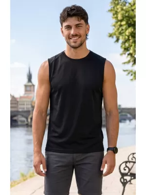 Pánske funkčné tielko ALTISPORT NoPrint NP/ALM028 čierna