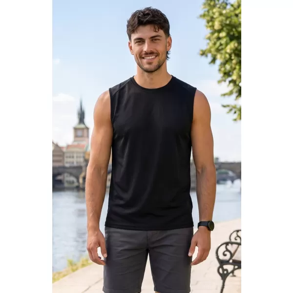  Pánske funkčné tielko ALTISPORT NoPrint NP/ALM028 čierna 