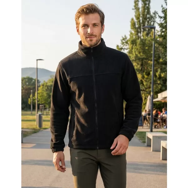  Pánska fleece mikina ALTISPORT NP/ALM105 čierna 