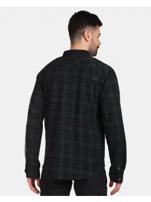Pánska košeľa KILPI FLANNY-M VM0380KI TMAVO zelená