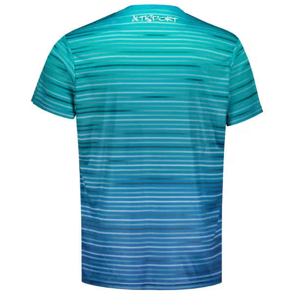  Pánske tričko premium ALTISPORT VOJ/ALM031TR01 EMERALD/MODRÁ 