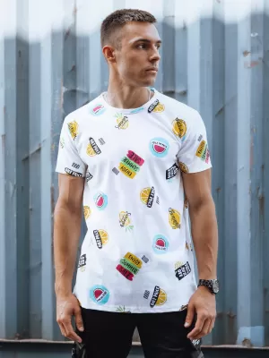 Pánska t -shirt dstreet rx5613 biela