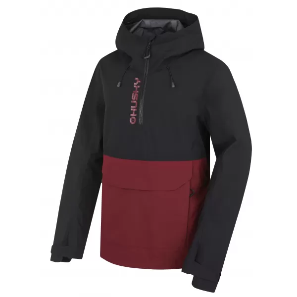  Pánska bunda HUSKY NABBI M BLACK/BORDO 