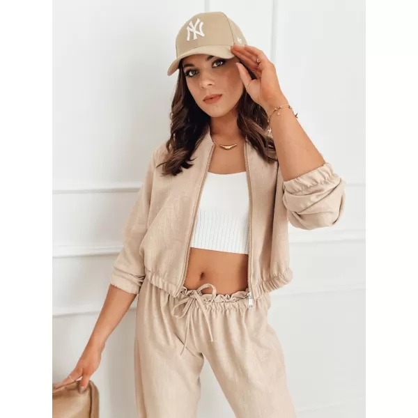  Dámska bunda typu bomber DSTREET MADDIE RY2319 KARAMEL 