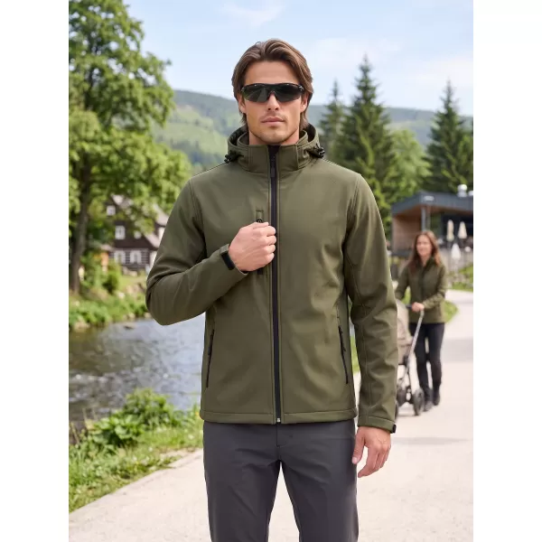  Pánska softshellová bunda ALTISPORT NP/ALM225 MILITARY 