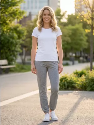 Dámske tepláky ALTISPORT NP/ALW306 TMAVO ŠEDÝ MELIER