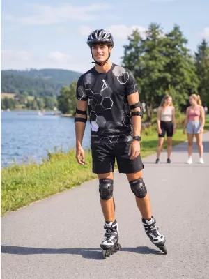 Pánske funkčné tričko premium ALTISPORT VOJ/ALM037TR01 ČIERNOBIELA