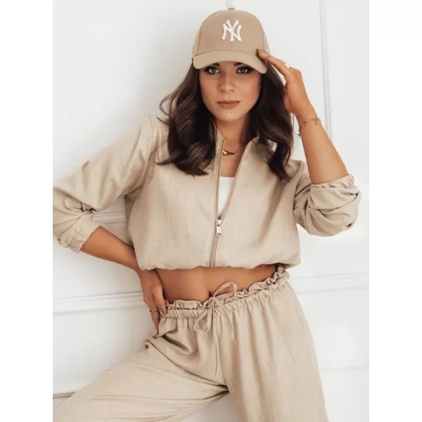  Dámska bunda typu bomber DSTREET MADDIE RY2319 KARAMEL 