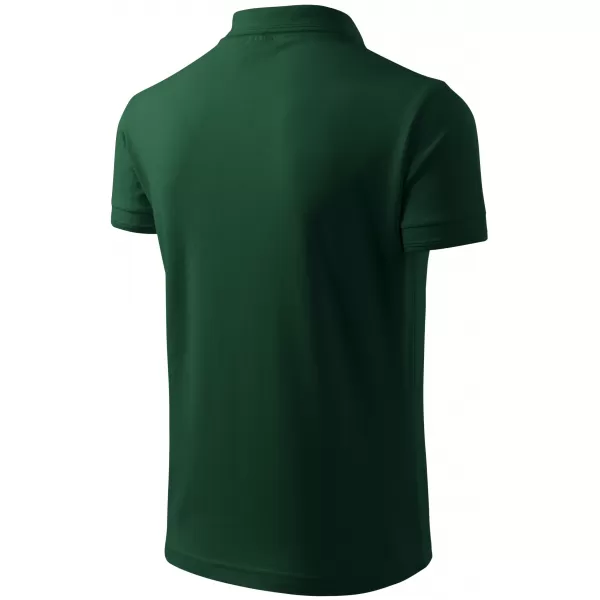  Pánske tričko s golierom ALTISPORT NP/ALM302 DARK GREEN 