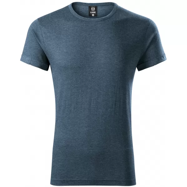  Pánske tričko ALTISPORT NoPrint NP/ALM361 TMAVÝ DENIM MELÍR 