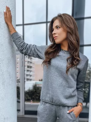 Dámska mikina DSTREET FASHION II BY0151 TMAVO ŠEDÁ