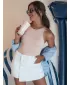 Dámske šortky DSTREET SUMERLUXE SY0338 BIELA