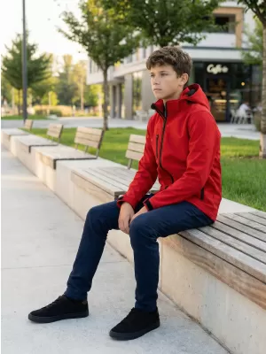 Detská softshellová bunda ALTISPORT NP/ALK535 červená