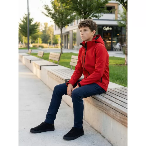  Detská softshellová bunda ALTISPORT NP/ALK535 červená 
