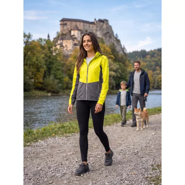  Dámska bunda ALTISPORT NoPrint NP/ALW965 NEON YELLOW 