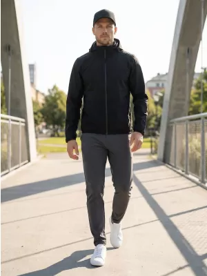 Pánska bunda ALTISPORT NoPrint NP/ALM835 čierna