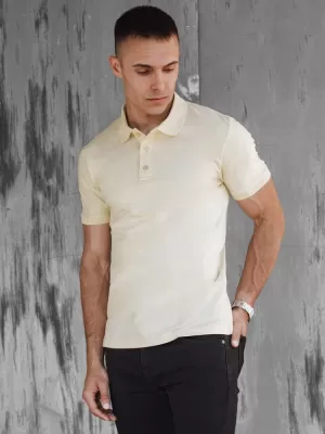 Pánska t -shirt s golierom dstreet px0606 žltá