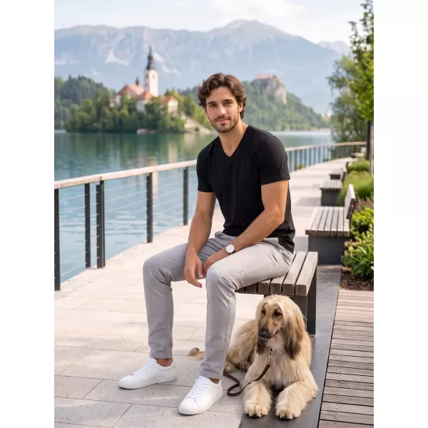  Pánske tričko ALTISPORT NoPrint NP/ALM007 ČIERNA 